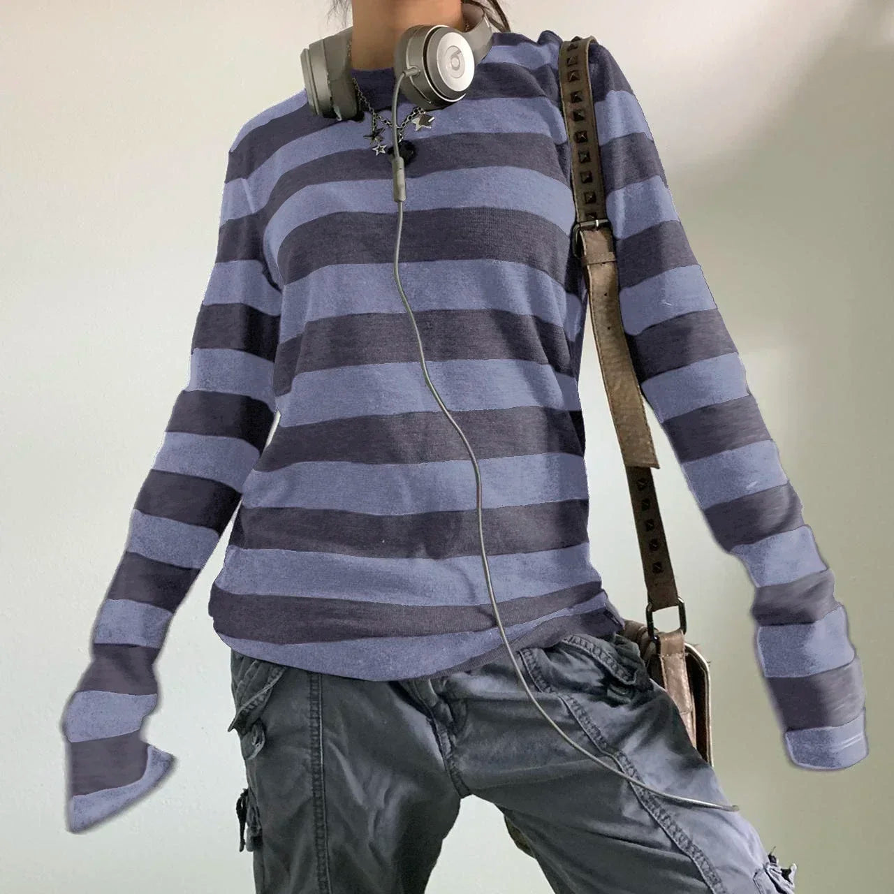 Y2k Striped Long Sleeve